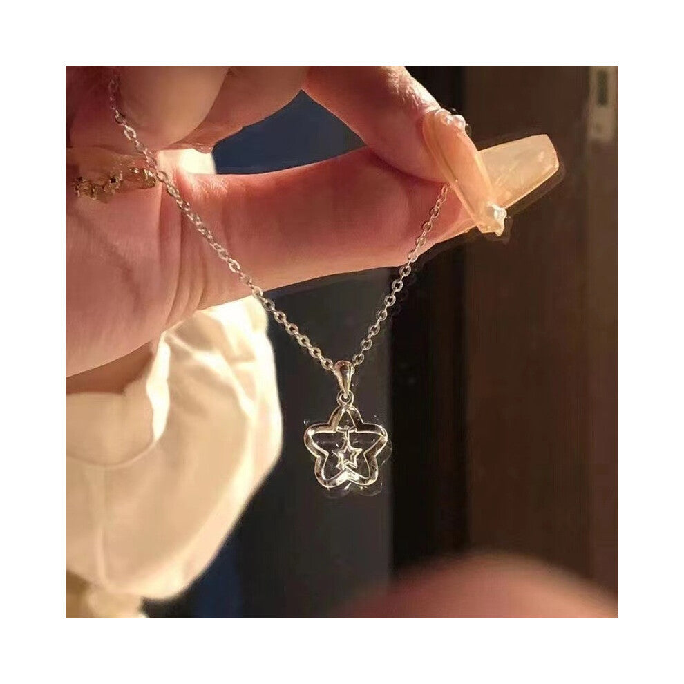 (TXL458) A fashionable and high-end necklace with an ins design for women, sweet and versatile collarbone chain