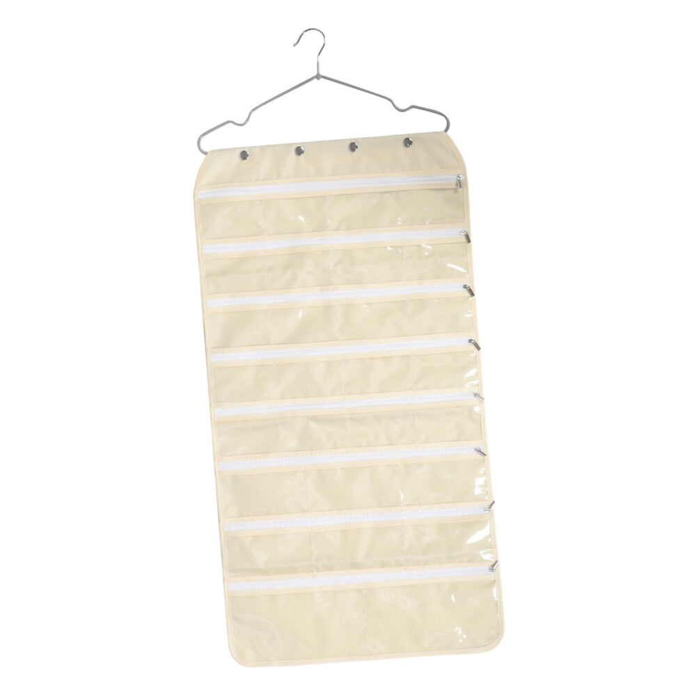 Hanging Storage Bag Organiser for Small Necklaces and Pendants, Women's Jewellery Travel Case, Compact and Portable Design