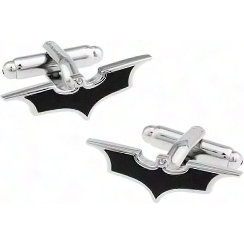 Black Bat Mark Cufflinks for Men - Groom Wedding Dress Accessories