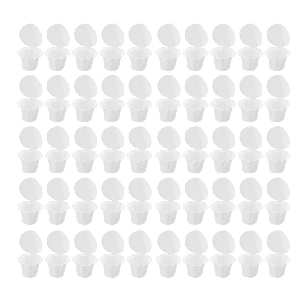 50 Count Disposable Coffee Paper Filters with Lids