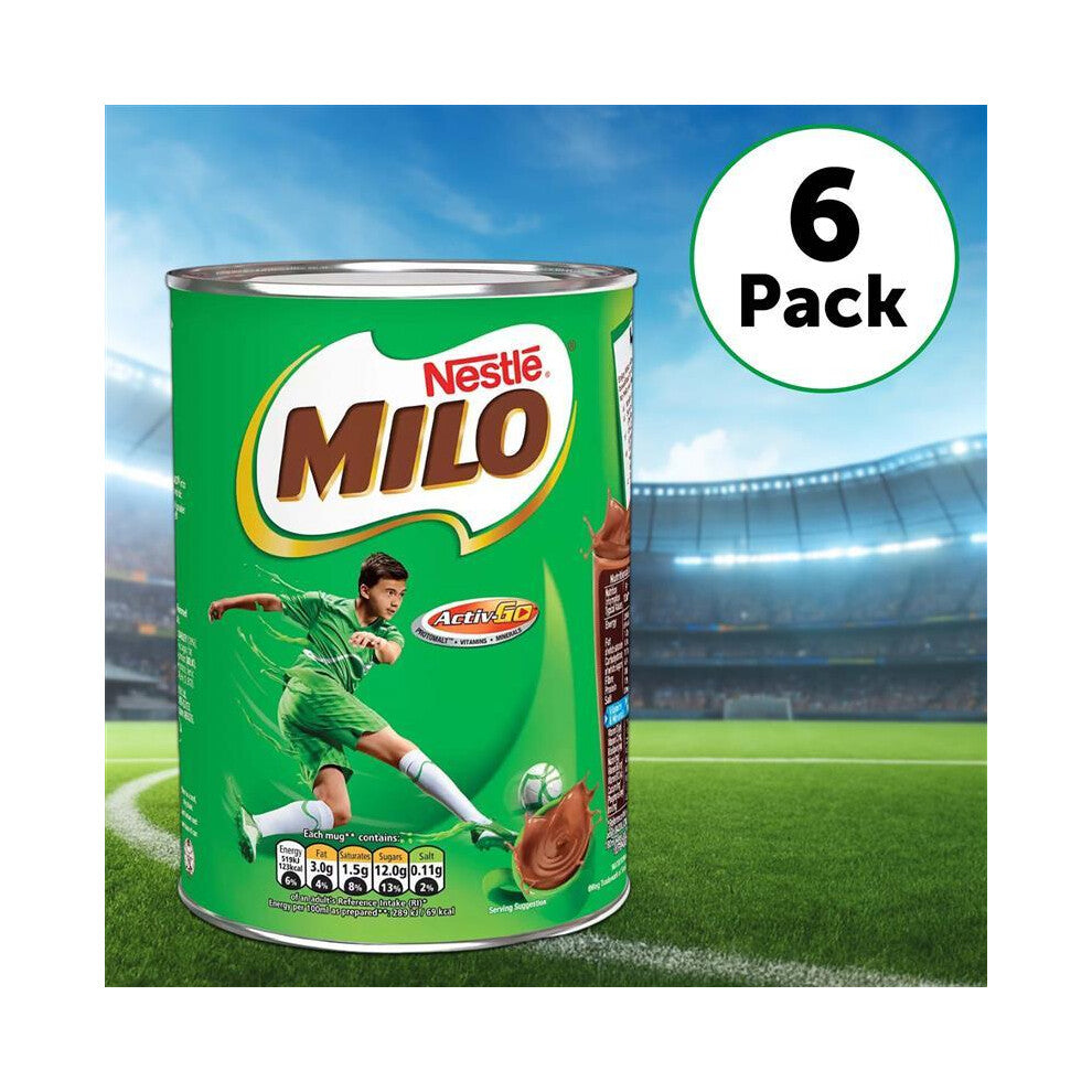 Milo Chocolate Malt Powder 400g (Pack of 6) – Nutritious Chocolate Energy Drink