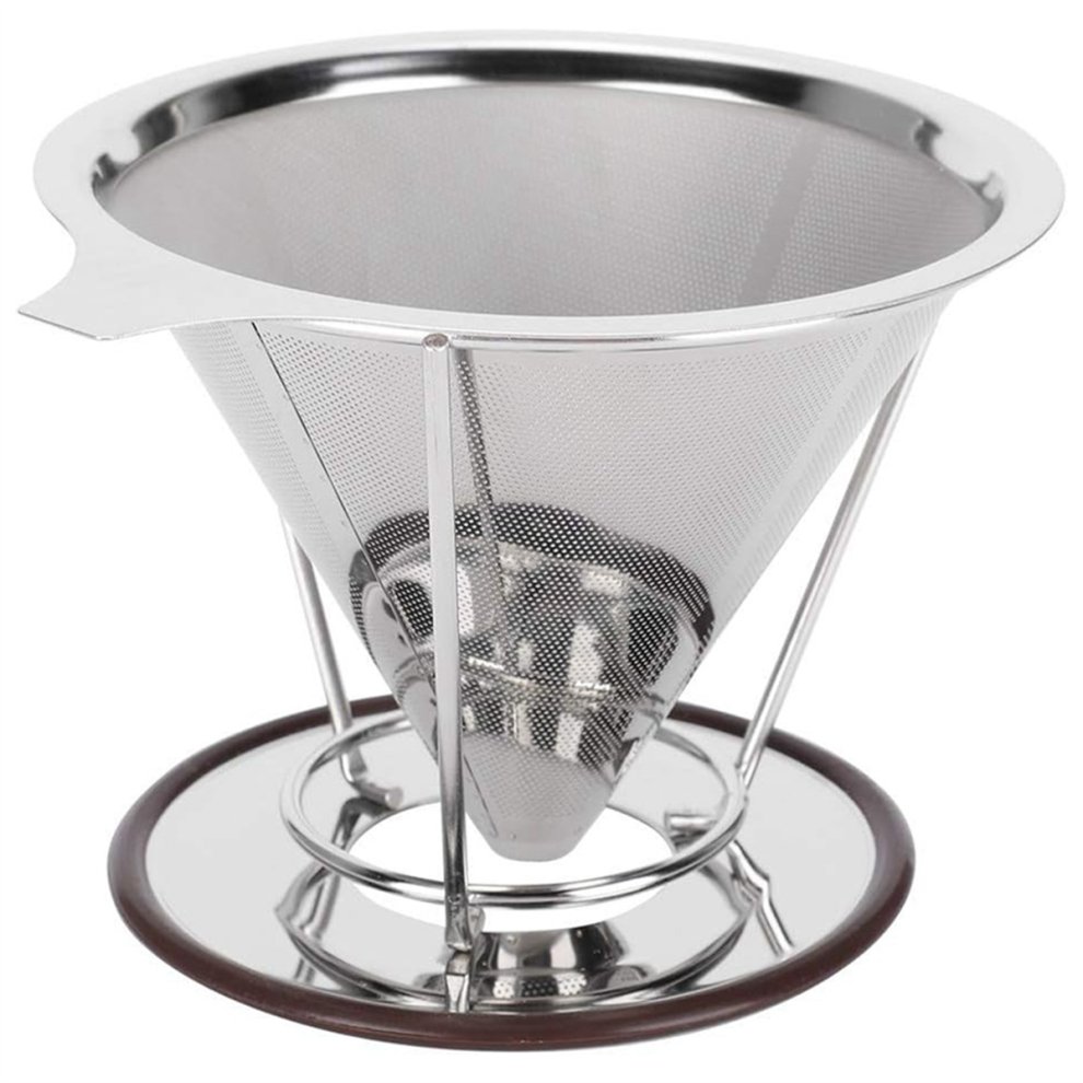 Reusable Stainless Steel Double Layer Coffee Filter