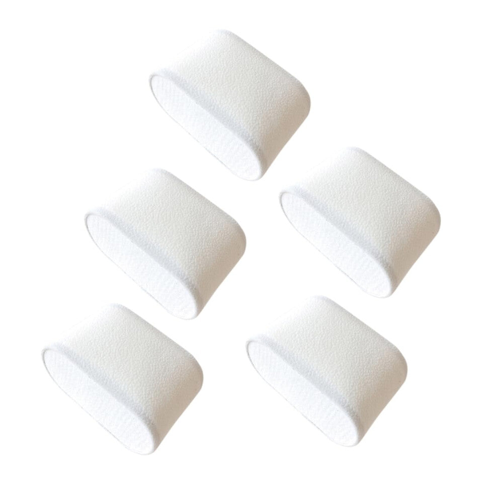Cushion Watch Display Set of 5 White Sponge Jewelry Presentation Cushions for Necklaces, Men's Watches, and Bracelets