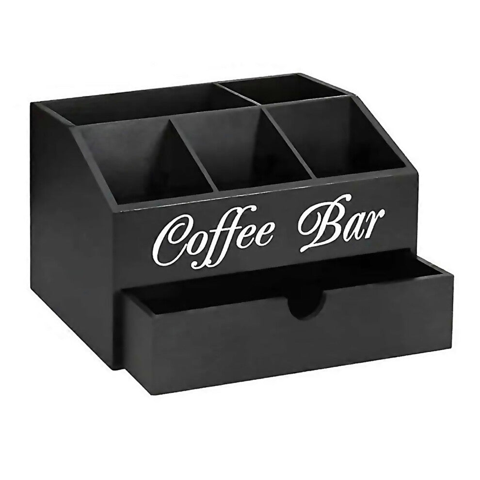 For Coffee Tea Holder Basket Wooden Coffee Holder Rustic Coffee Bar Decor