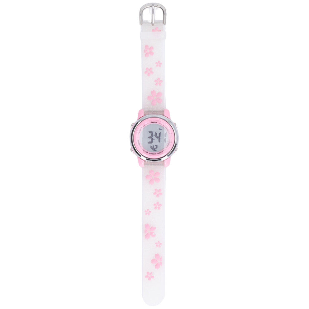 Girls Digital Sport Watches Clear Scale 3D Cartoon