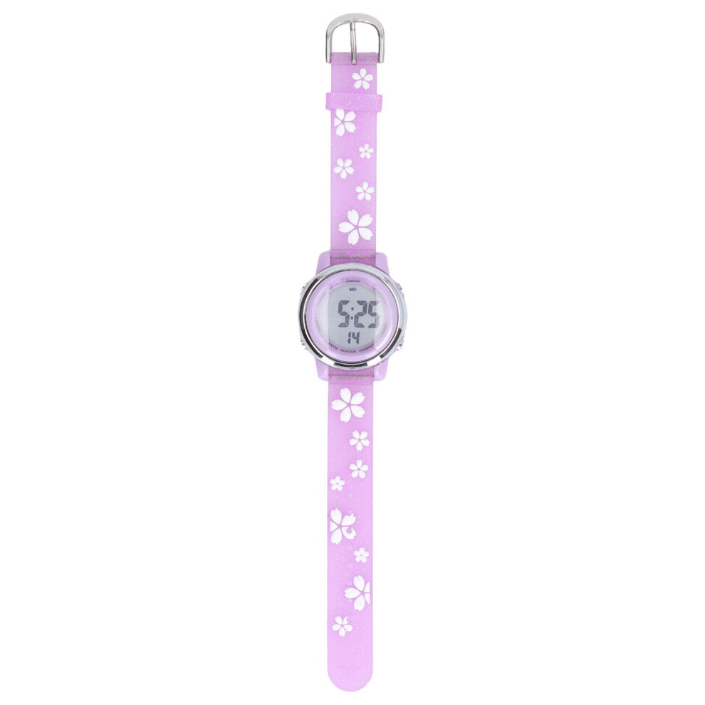 Girls Digital Sport Watches Clear Scale 3D Cartoon