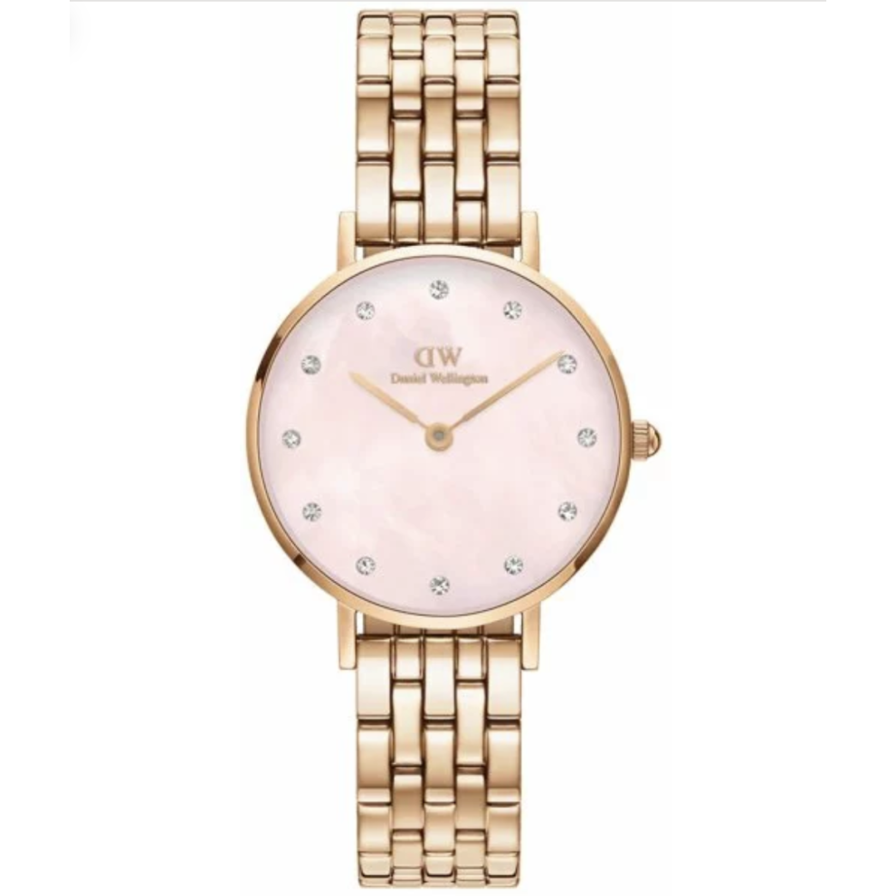 Daniel Wellington DW00100617 Petite Lumine Ladies Watch Pink Mother Of Pearl