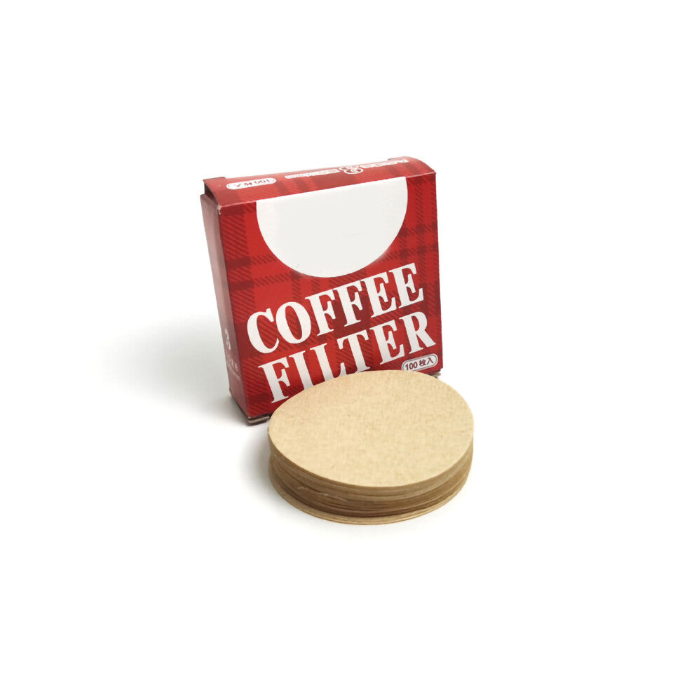 100Pcs Coffee Filter Paper Coniferous Wood Round