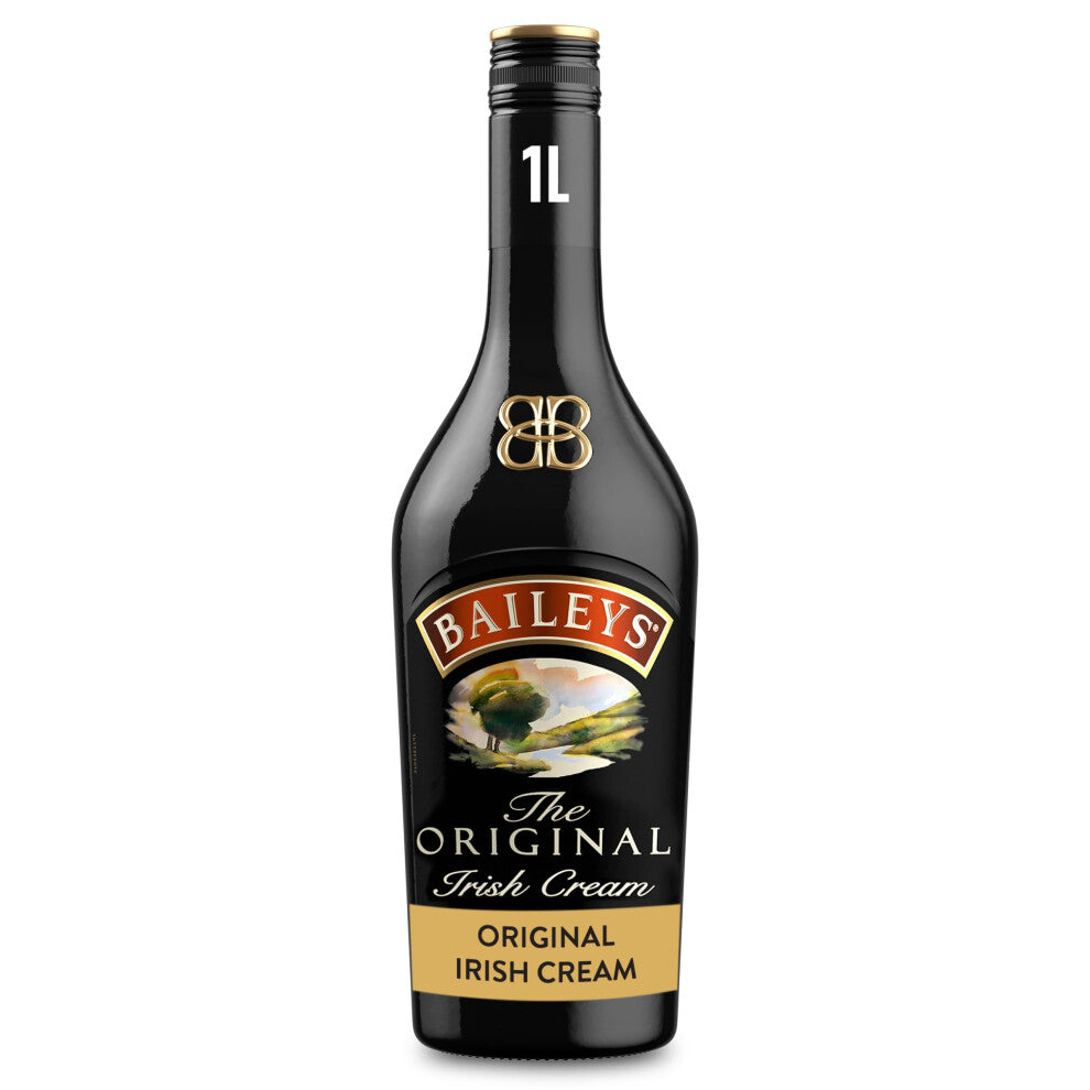 Baileys Original Irish Cream Liqueur  Pour Over Ice Cream or in Coffee  17 vol  1L  Fine Irish Whiskey  Spirits  Irish Dairy Cream  Chocolate  Vanill