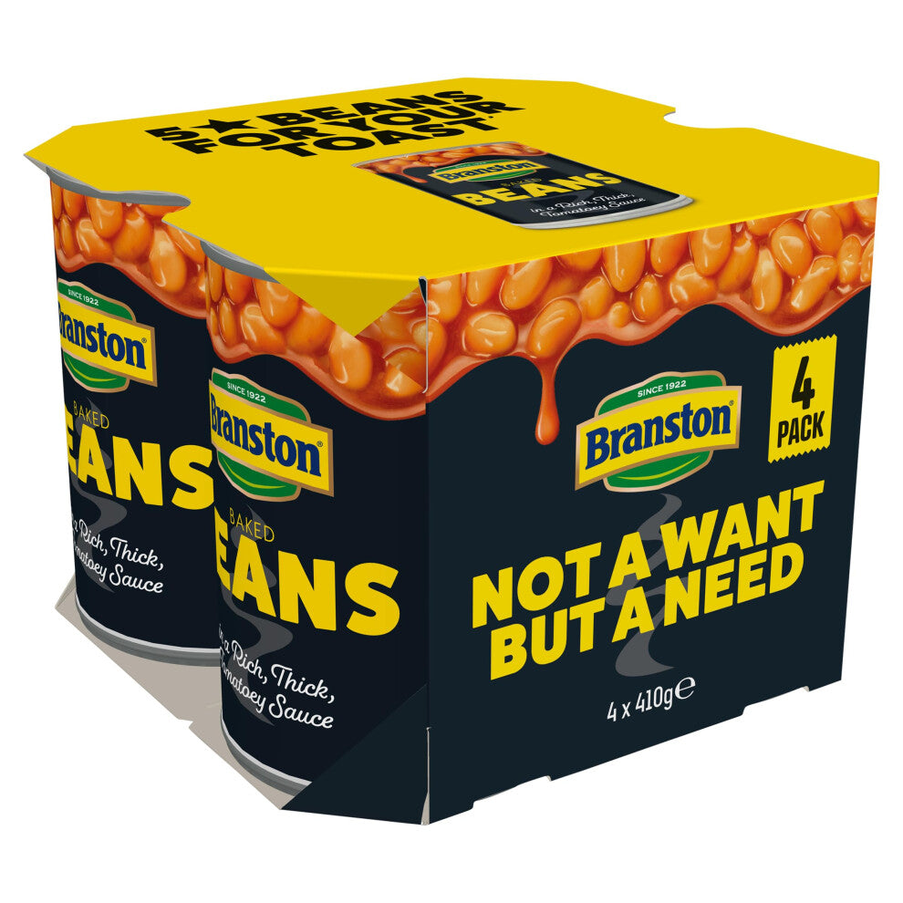 Branston Baked Beans in Tomato Sauce 410 g Pack of 4