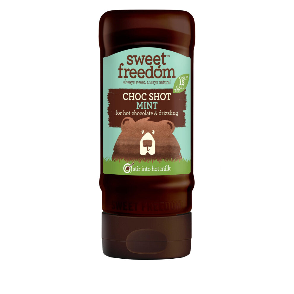 Sweet Freedom CHOC SHOT Mint  320 g  Natural Great Taste With Sweetness Derived from Fruit  Ideal for Coffee Baking  Dessert  No Preservatives or All