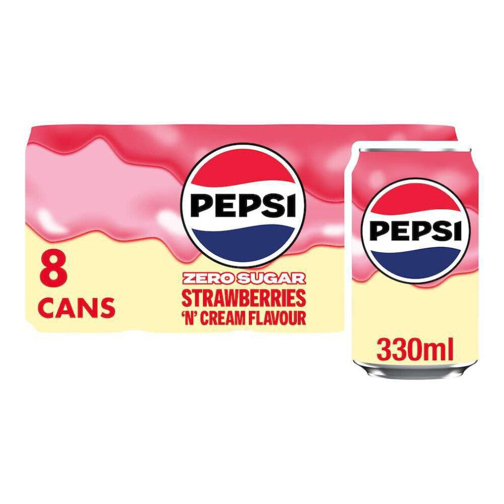 Pepsi Treats Strawberries  Cream 8 x 330ml