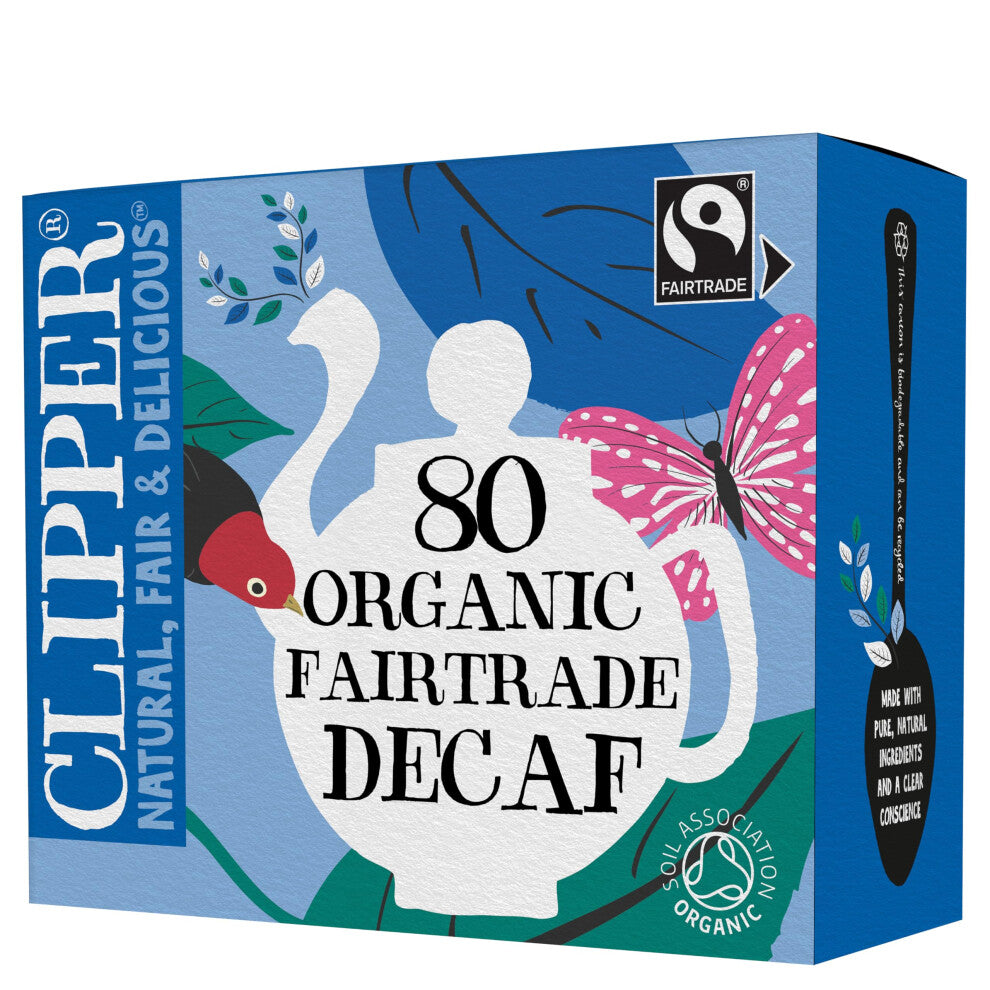 Clipper Organic Everyday Decaf Tea Bags  Natural Unbleached PlantBased Biodegradable  Non GM Black Tea Bags   Eco Conscious Organically Grown  Fair T