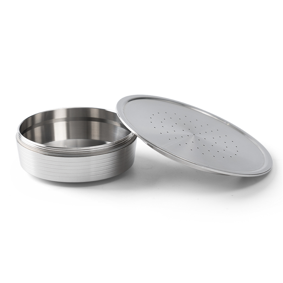 Reusable Coffee Capsules Stainless Steel Refillable Pods Spoon and Brush for HD7801 Maker