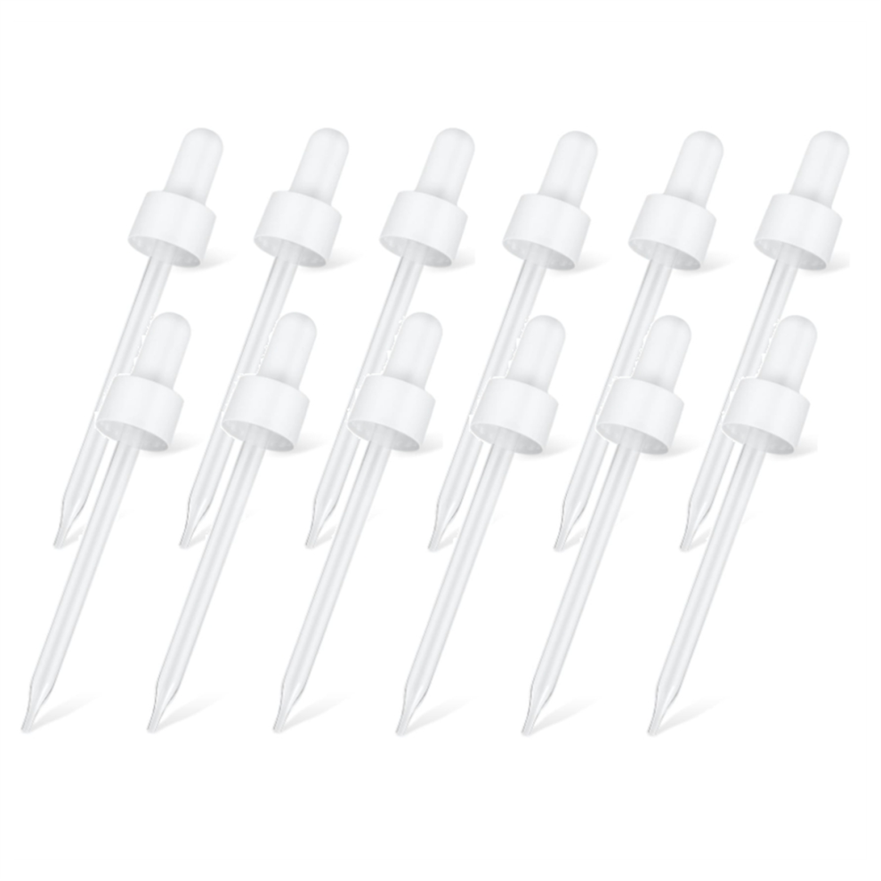 12 Pack Glass Dropper Compatible for Flavors Drops Accessories