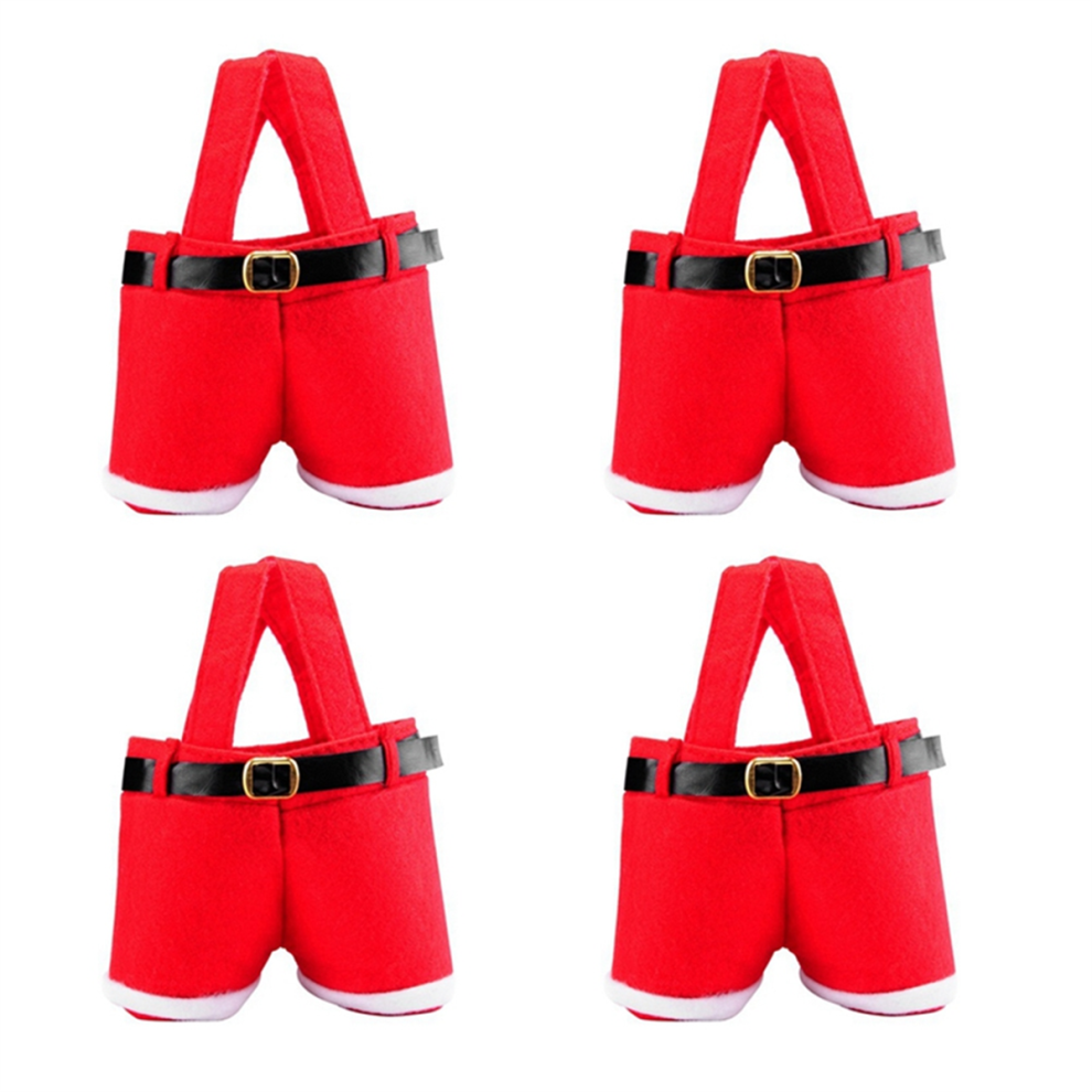 Gift Bag, Santa Pants, Christmas Candy Portable Container M