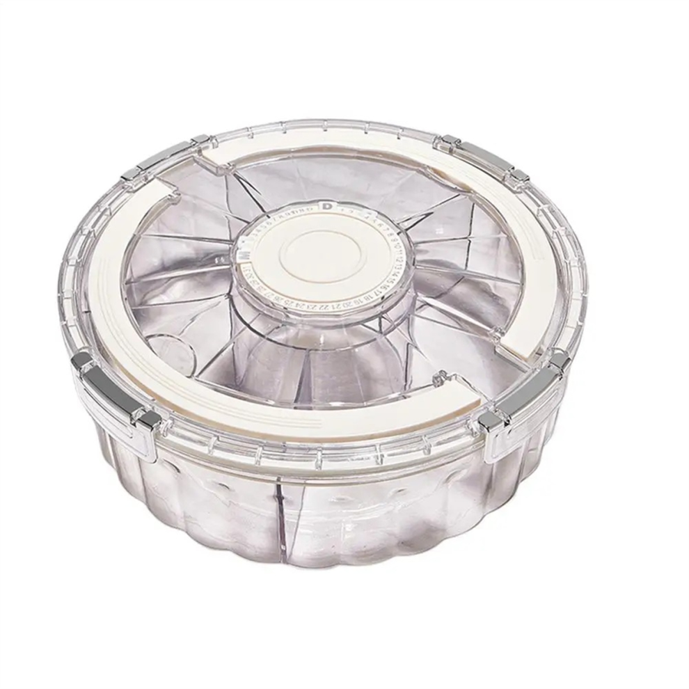 Multifunction Food Storage Tray with Lid Containers to Keep for Nuts and Candy Dried Fruit Snack Plate Serving