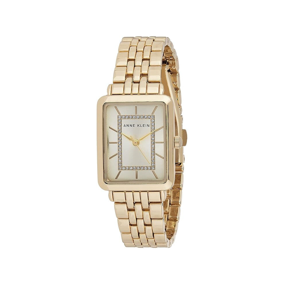 Anne Klein Women's Glitter Accented Bracelet Watch Metal Quartz Water resistant  30 Meters