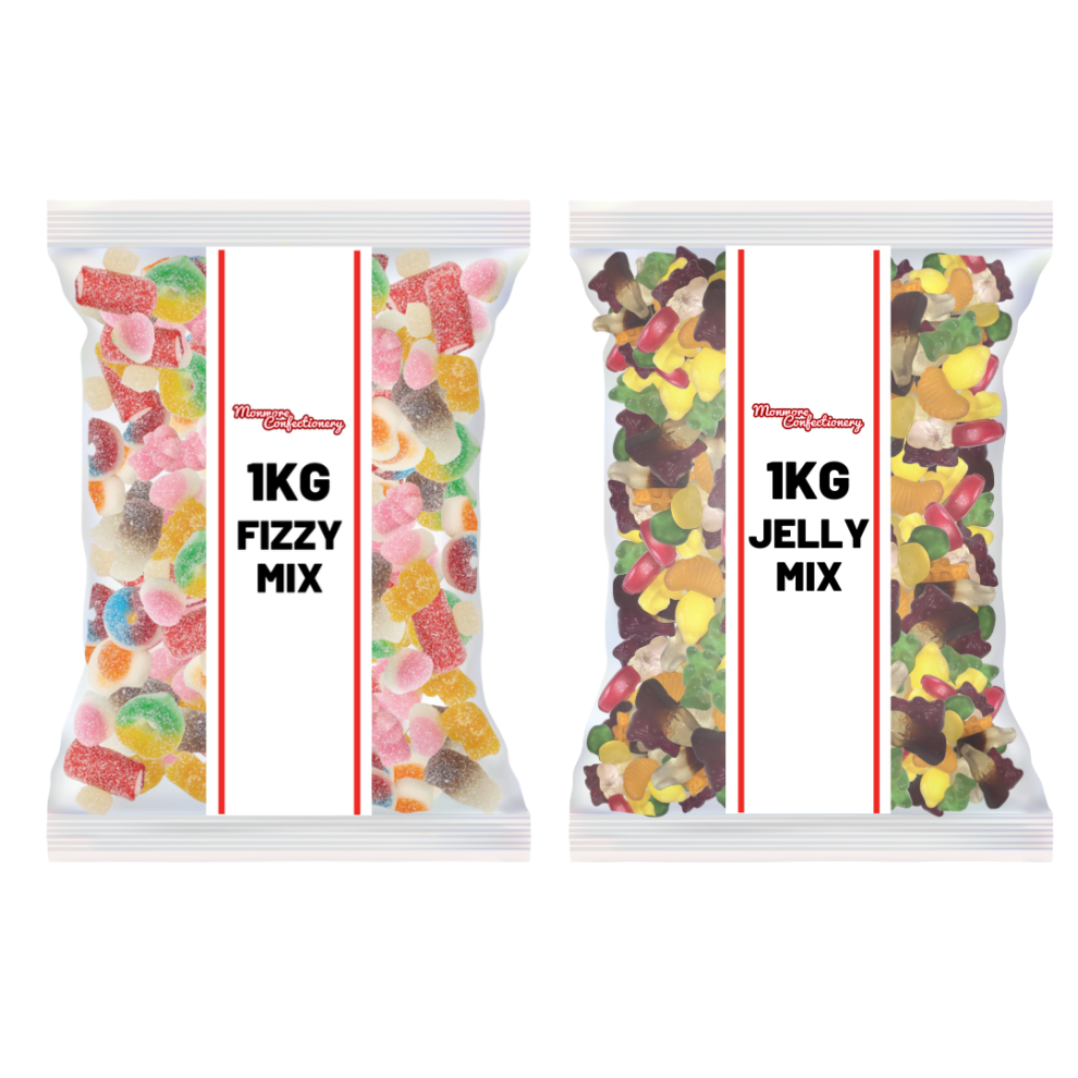 2 for  2kg Pick n Mix Sweets Fizzy Jelly Candy Bag TikTok Trend