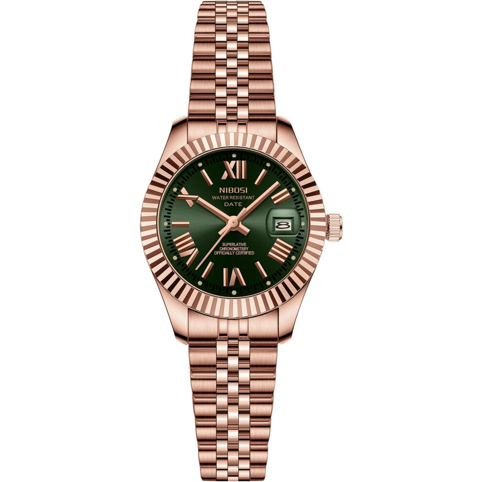 NIBOSI Women's Watch Analog Quartz Stainless Steel Watches for Women Waterproof Business Classic Desiger