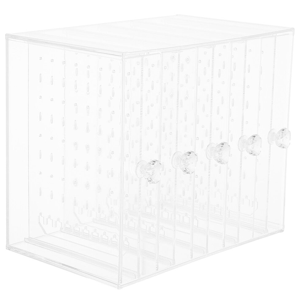 1pc Box Compartment Plastic Holders Rack Necklace Organizer