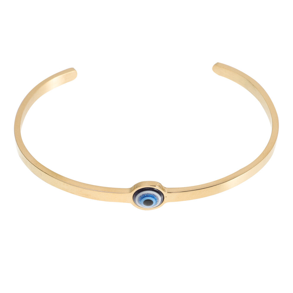 Titanium Steel Evil Eye Bracelet for Men Women Jewellery