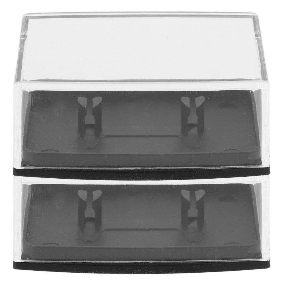 2 Pcs Cufflinks Box Bridegroom Plastic Tie Clip Case Badge Holder