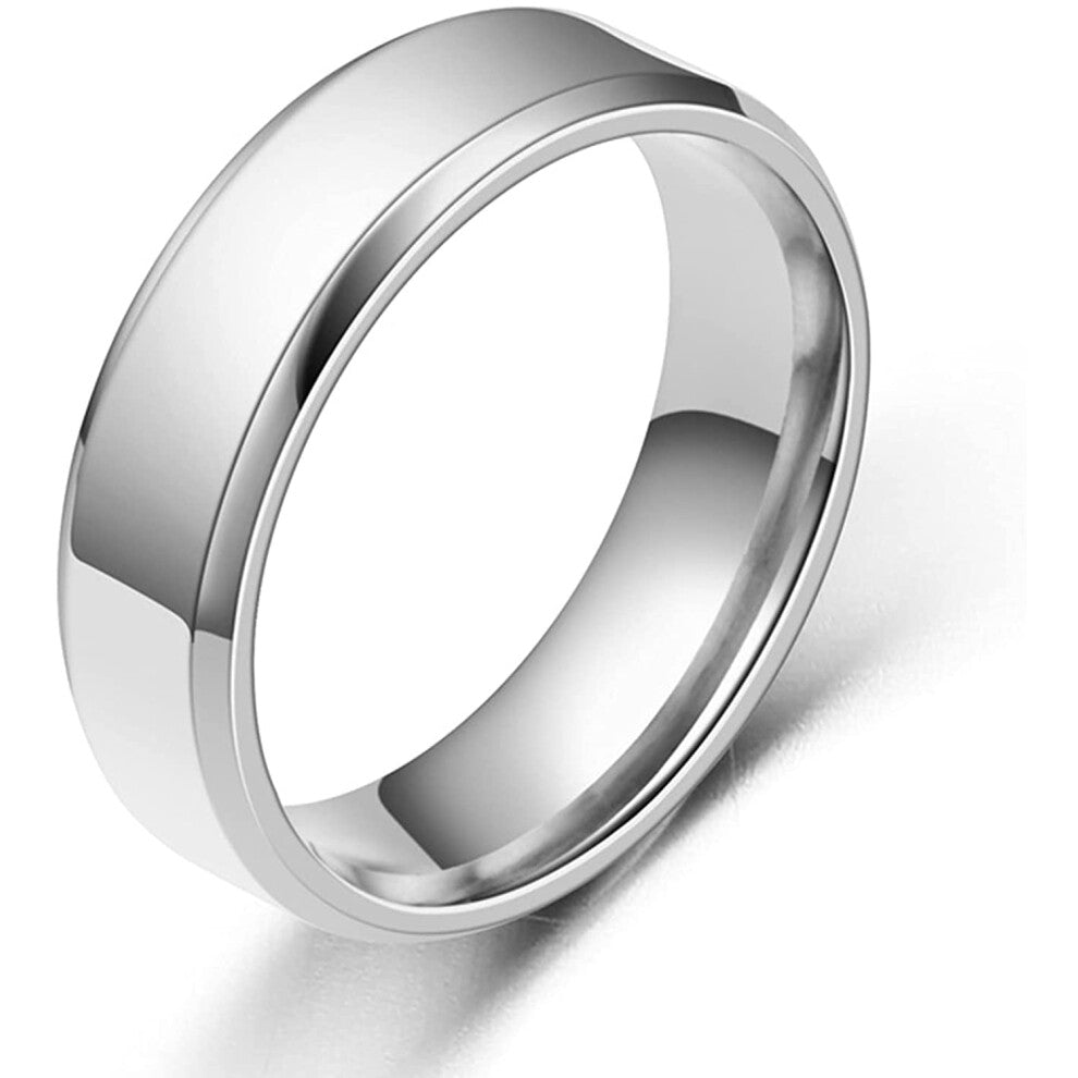 Stainless Steel Men's Ring, Wide Design, Elegant Engagement Ring for Women, Fashion Jewelry for Men and Women