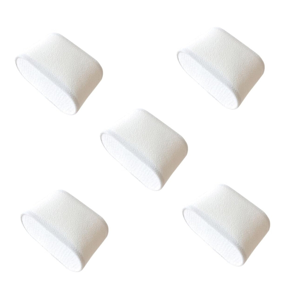 Cushion Watch Pack of 5 for Men, White Flannel Decorative Watches, Men's Necklaces, and Bracelets Set