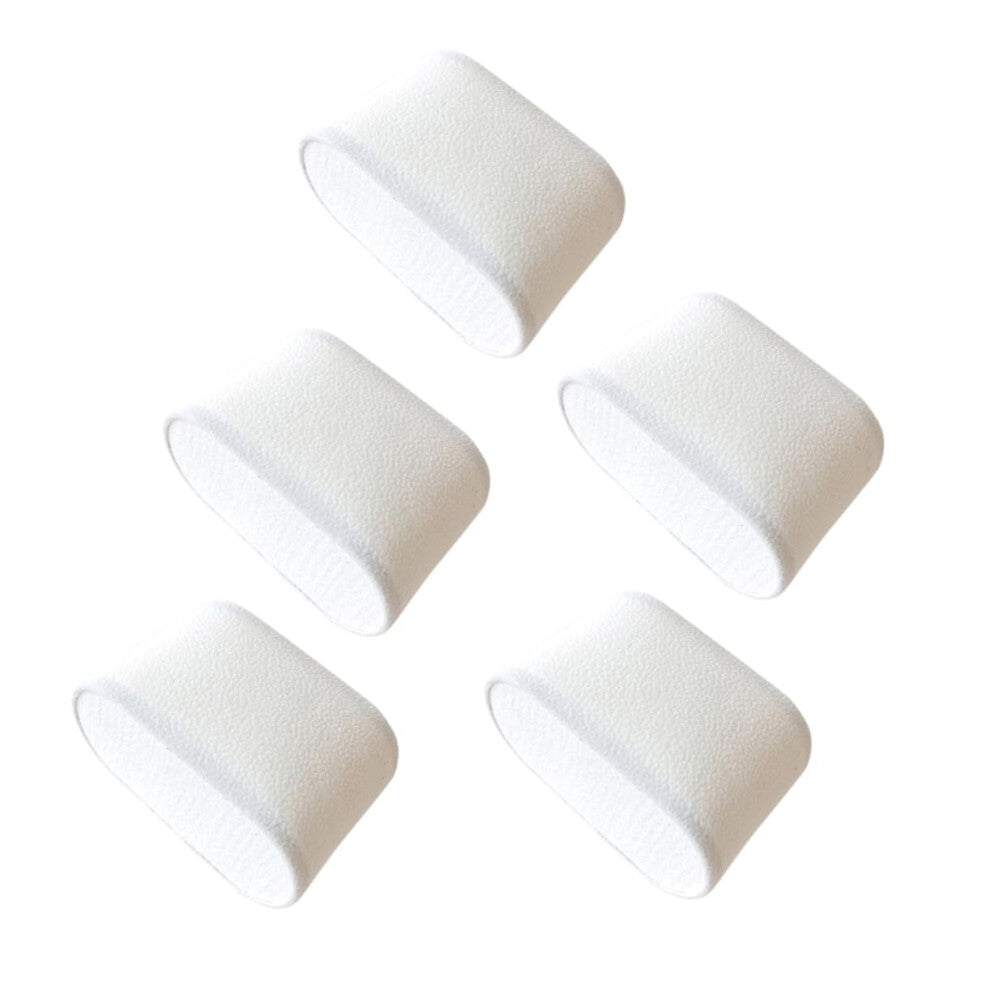 Cushion Watch Storage Pack of 5 Elongated White Flannel Cushions for Men's Watches and Bracelets