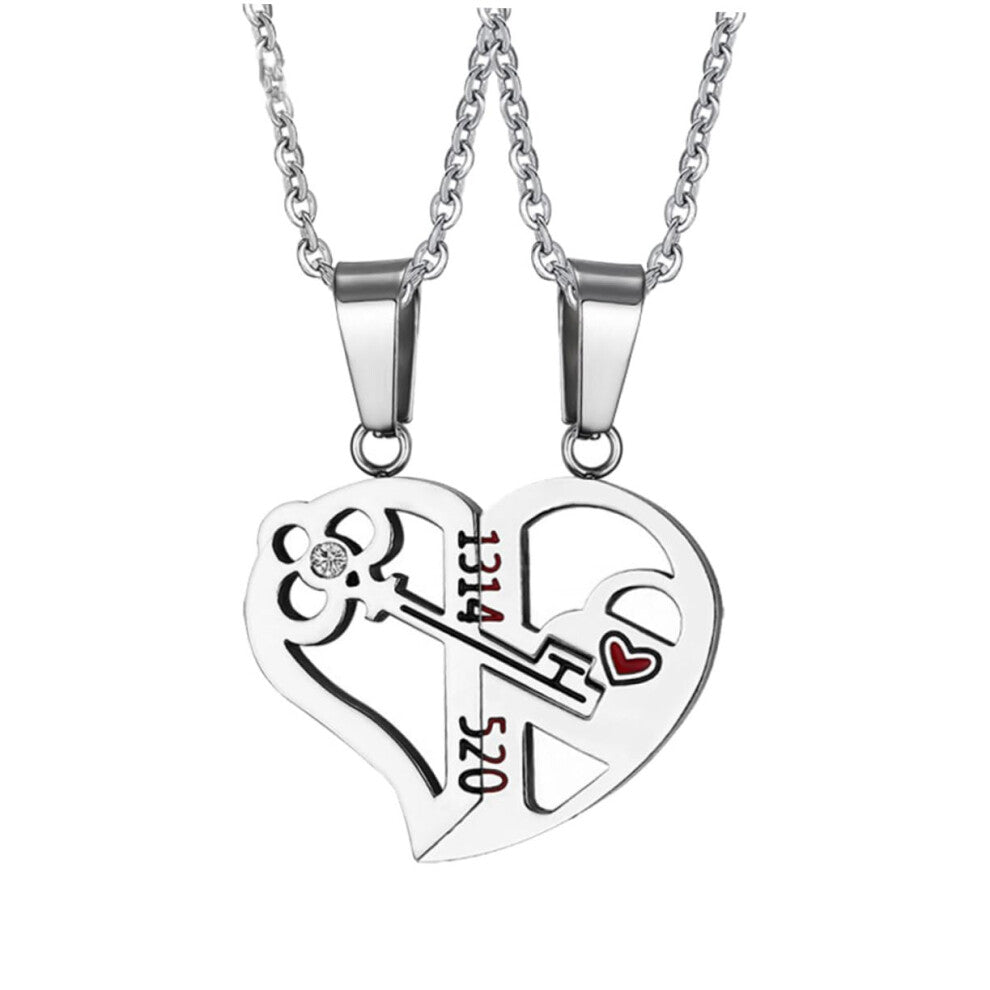 Elegant Stainless Steel Heart Pendant Necklaces for Stylish Valentine's Day Jewelry and Fashionable Neck Accessories