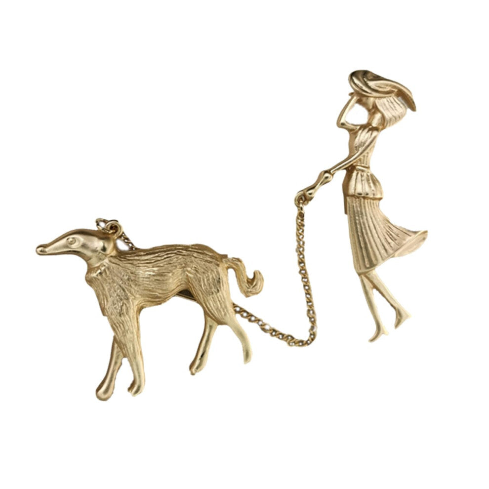 Alloy Dog Brooch Pin for Clothing, Versatile Fashion Accessory for Sweaters, Blouses, Jackets, and Bags