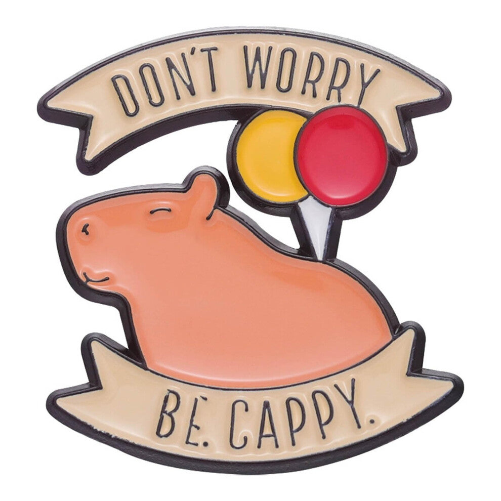 Cartoon Little Capybara Brooch Cute Kids Day Capybara Pin Badge Funny Backpack Accessory for Children