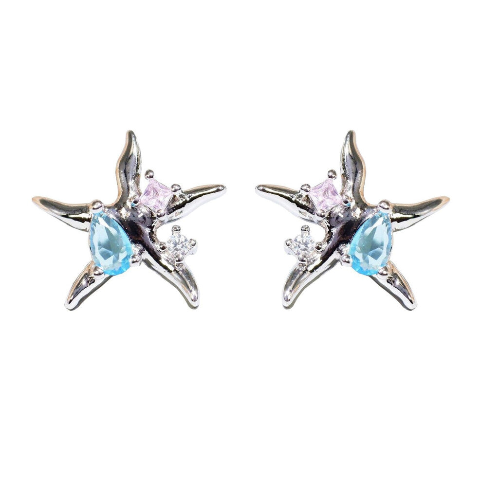 Elegant Colorful Alloy Earrings for Women, Fashion Jewelry Accessories in Silver, Stylish Lightweight Drop Earrings