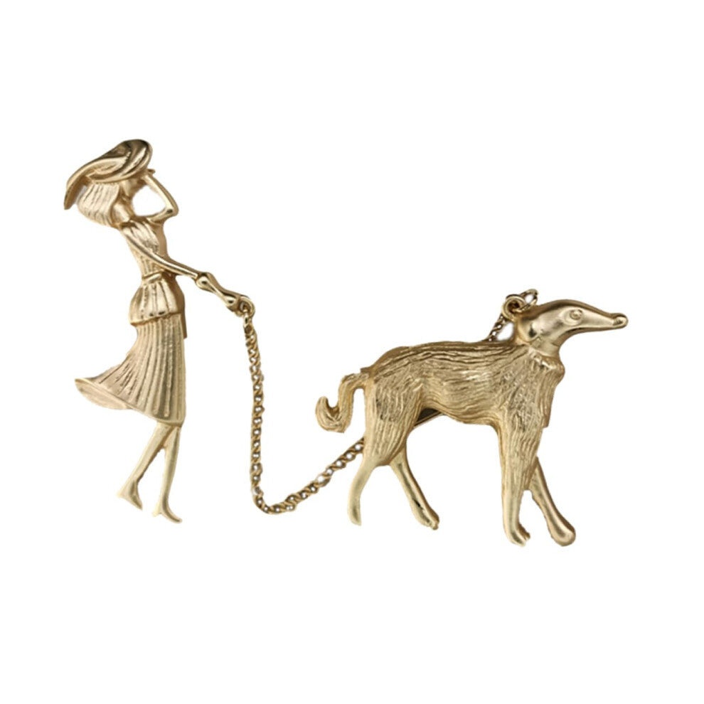 Walking Animal Suit Brooch Pin for Women - Golden Charm Jewelry Brooch Pin, Unique Animal Design, Fashion Accessories