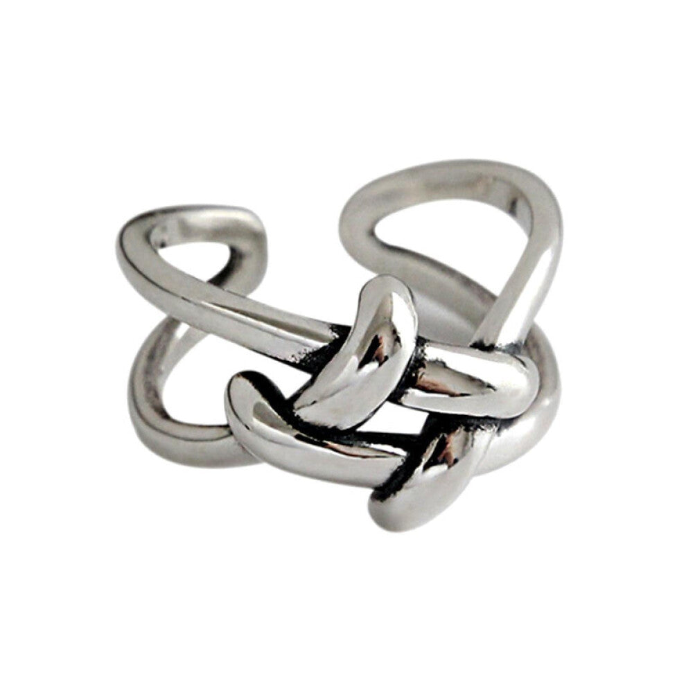 Sterling Silver Adjustable Rings for Girls, Party Jewelry, Fashion Accessories, Size Adjustable, Unique Design