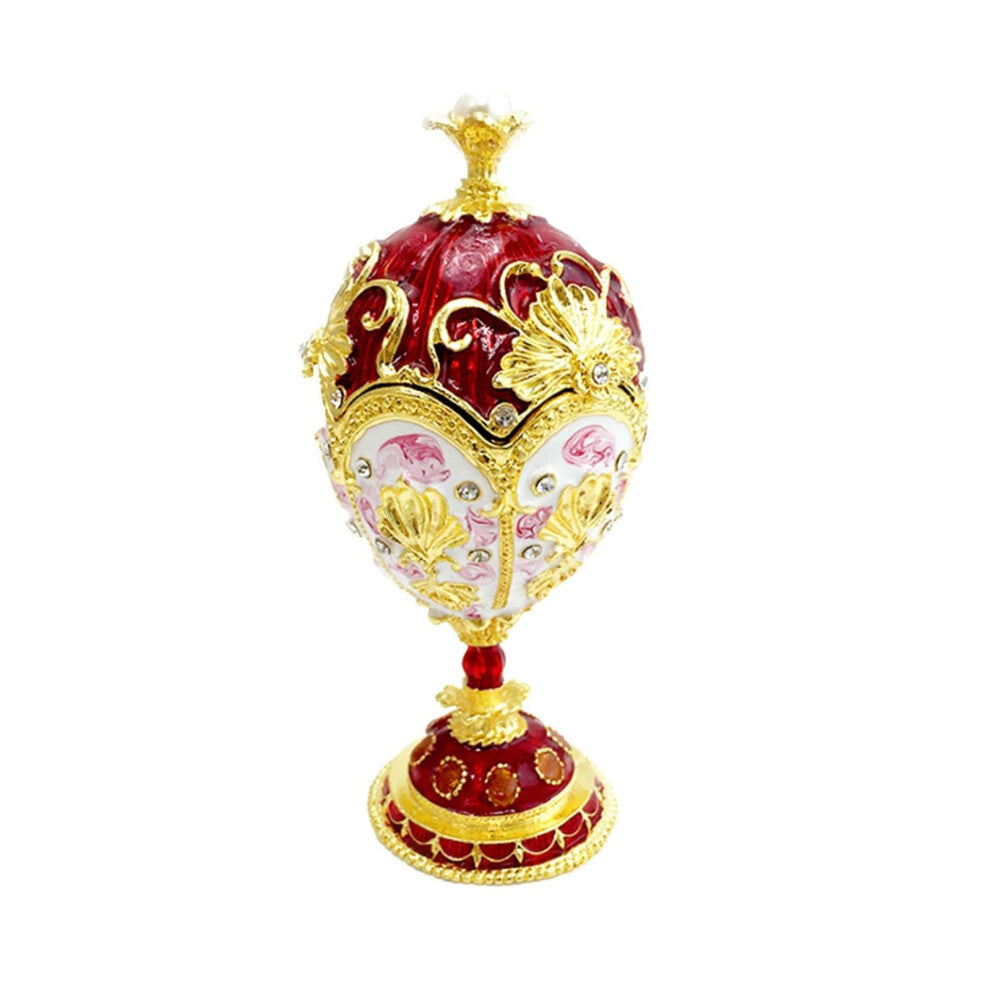 Vintage Style Easter Egg Hanging Jewellery Box with Crystal Organiser for Earrings and Rings Home Decor 2023