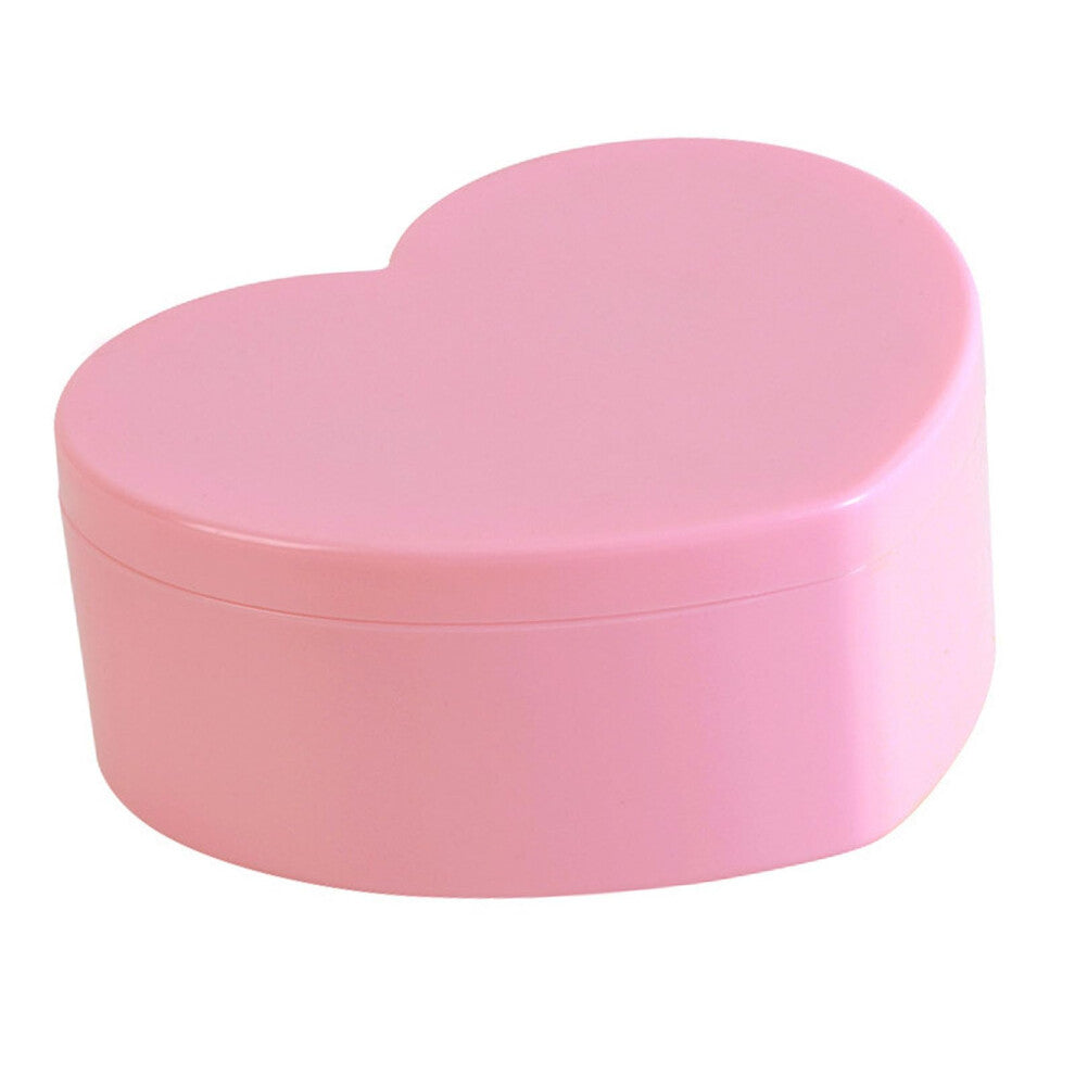 Heart Shaped Jewellery Box with Makeup Mirror, 2-Layer Organiser for Engagement, Wedding, and Valentine's Gifts