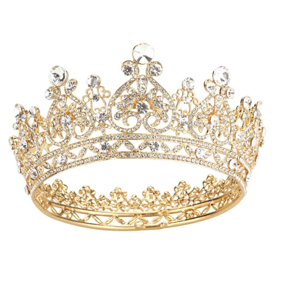 Women's Crowns Party Princess Crowns Gold Bridal Tiaras for Weddings Birthdays Costume Accessories Headwear