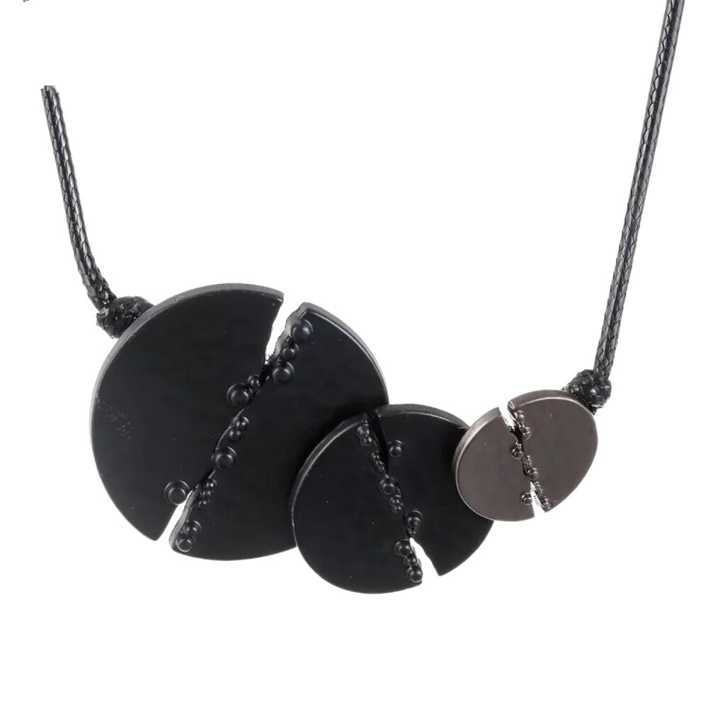 Sweater Chain Necklace for Women, Korean Fashion Geometric Long Pendant Jewelry, Unique Accessories in Silver Color