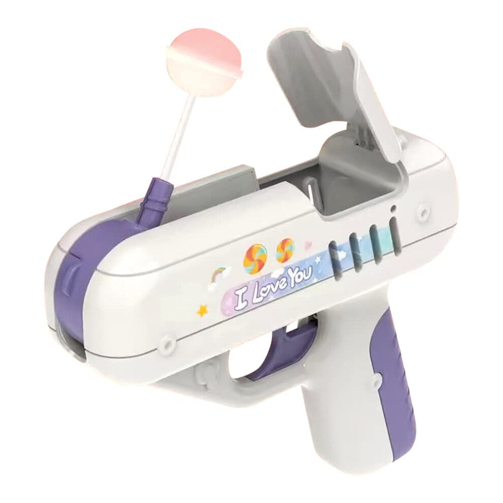 Candy Gun Lollipop Toy for Kids, Purple Candy Storage Gun, Fun Gift Idea for Girlfriends and Children