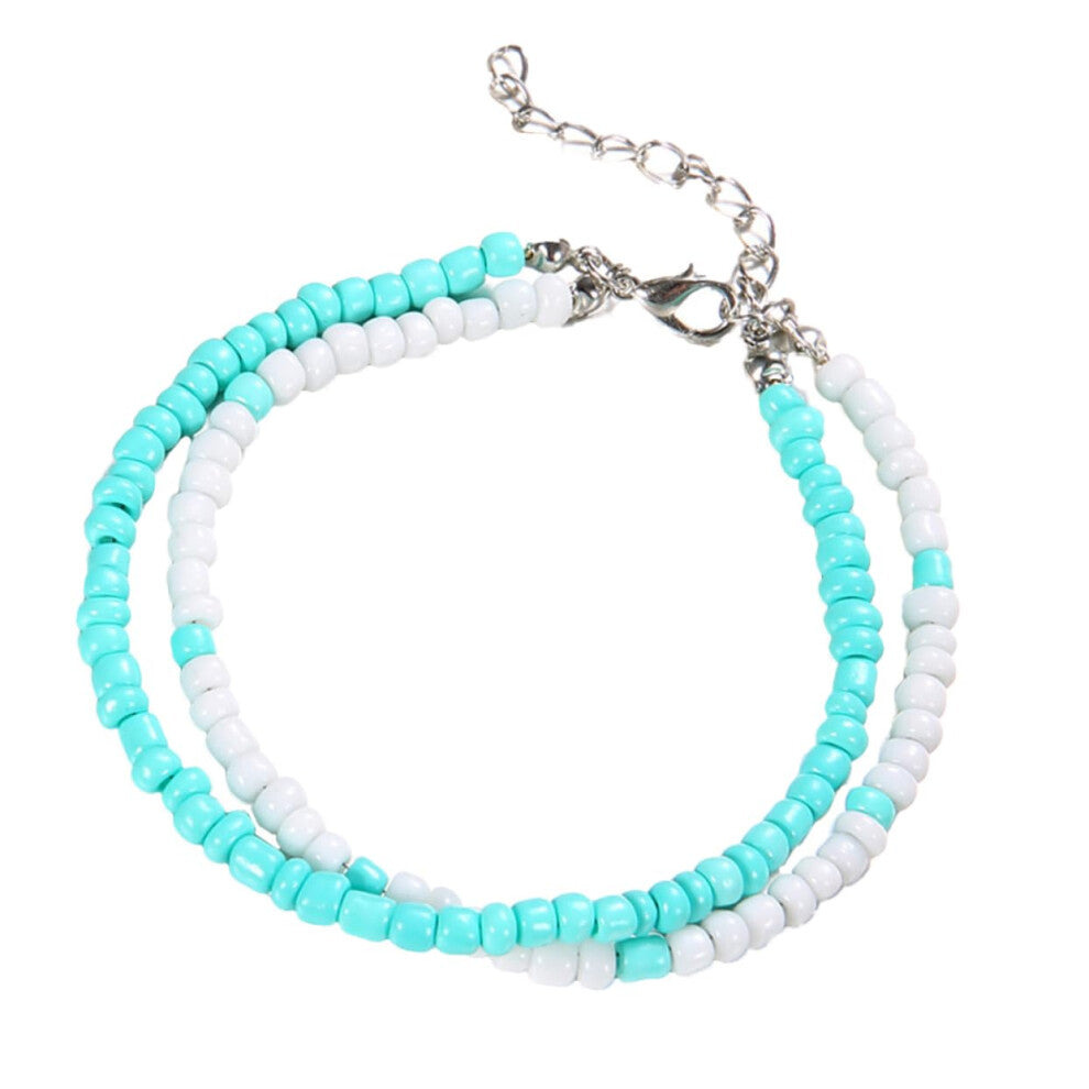 Wellness Accessories Beach Anklet for Women, Adjustable Resin Summer Jewellery Sandals Bracelet, No Gemstone Decor