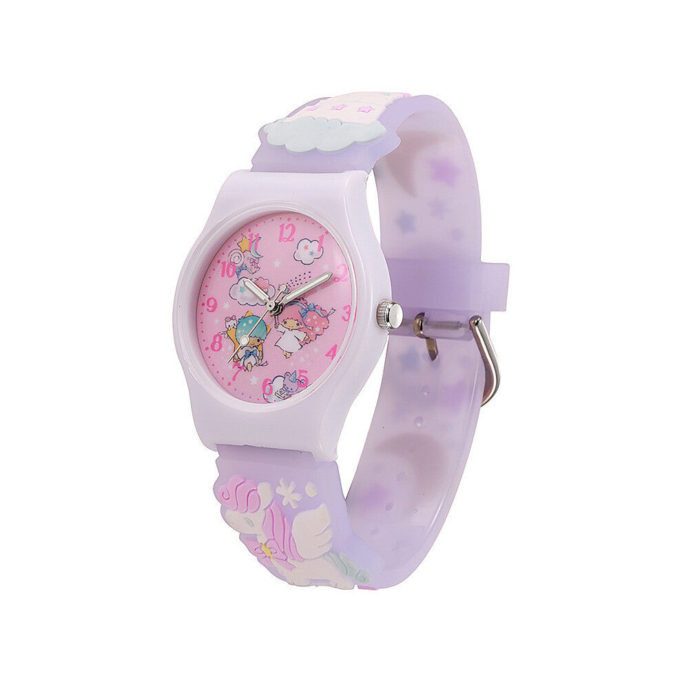 (Little Twin Stars) Cartoon Character Sanrio Printed Watches Melody Kuromi Gifts Kids Wristwatch
