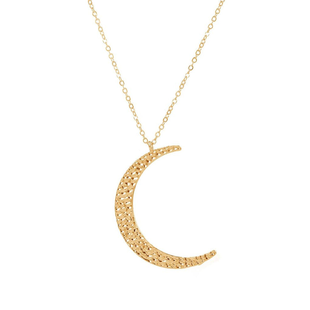 Trendy Chain Necklace Robust Moon Aesthetic Jewelry Elegant Pullover Accessories for Women Gold Choker for Teen Girls