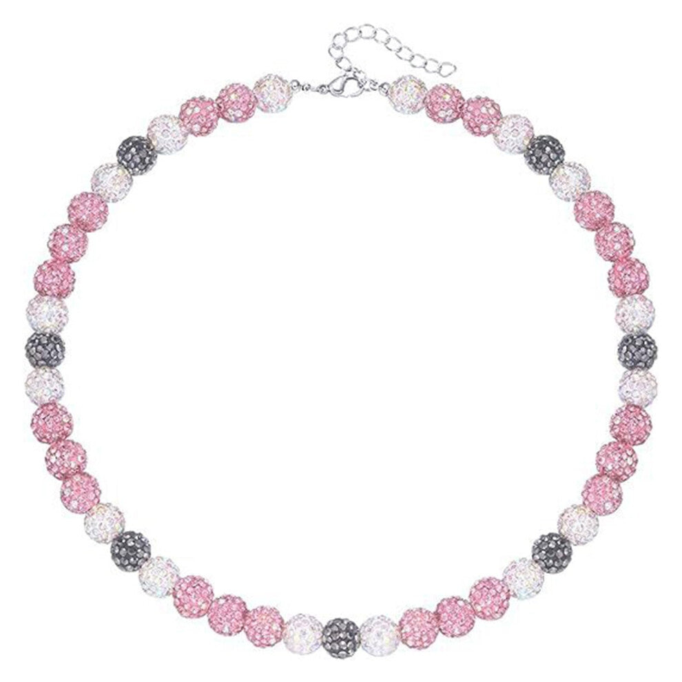 Athletic Baseball Necklace Rhinestone Clavicle Chain Sports Jewelry for Competitive Athletes - Stylish and Durable Accessory