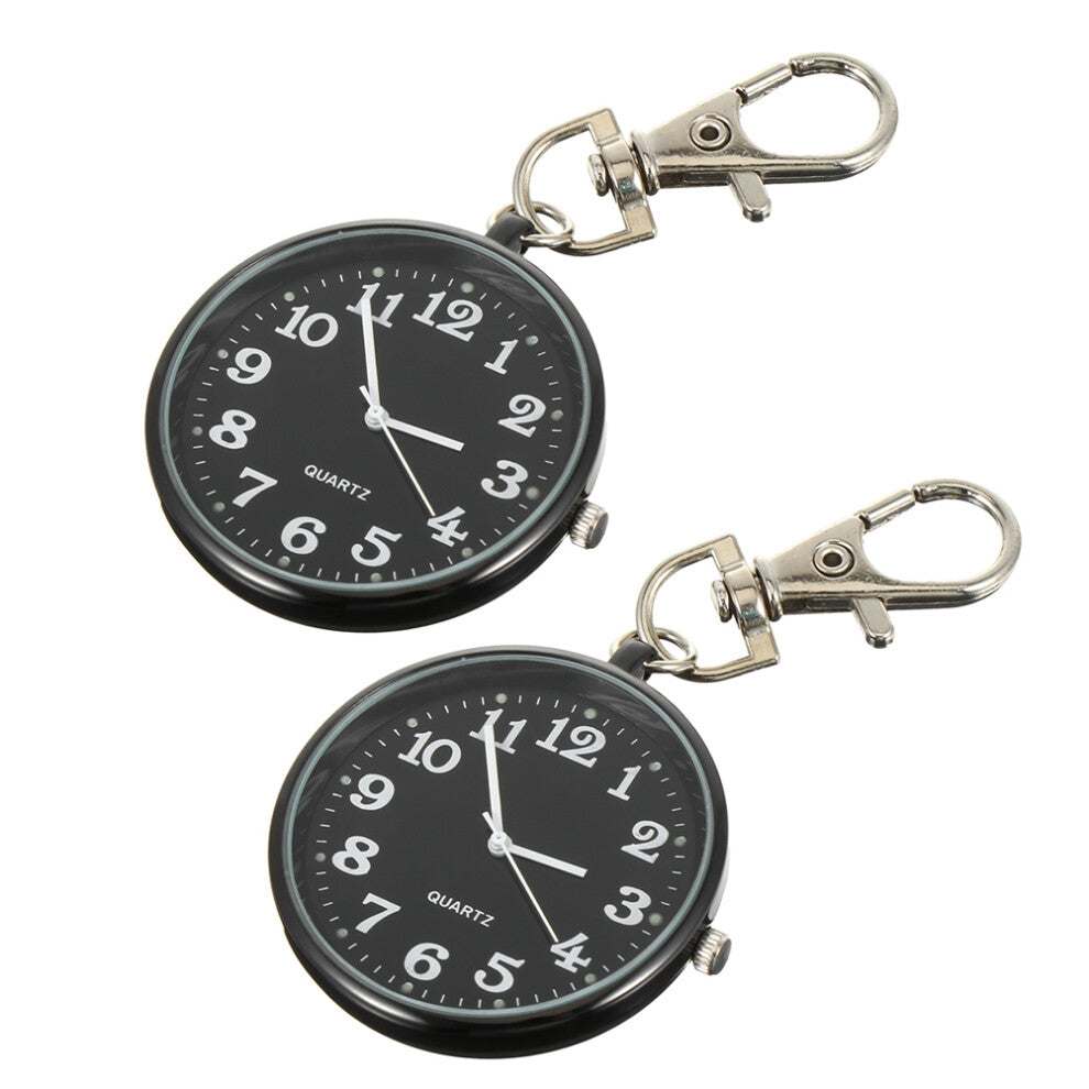 Vintage Quartz Pocket Watches Zinc Alloy 2pcs