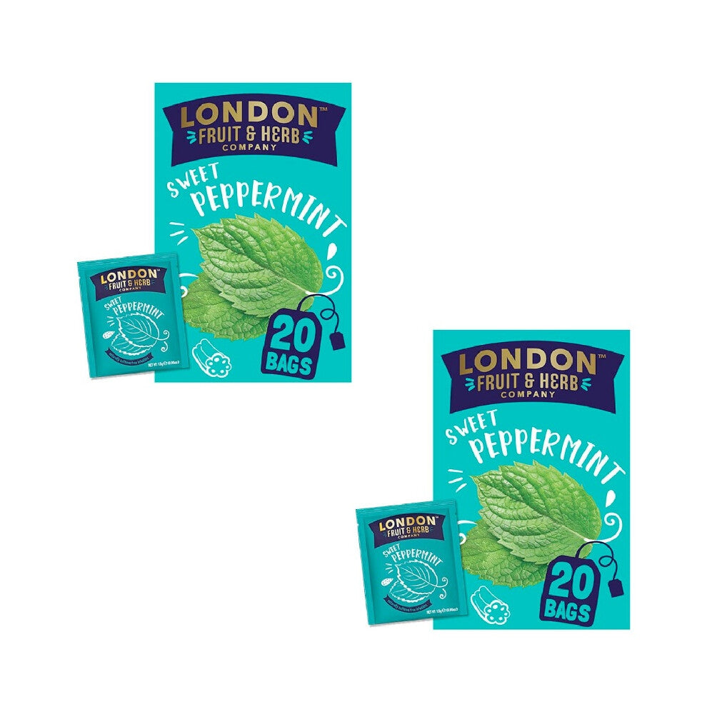 London Fruit & Herb Co. Sweet Peppermint - 20 Tea Bags Pack of 2