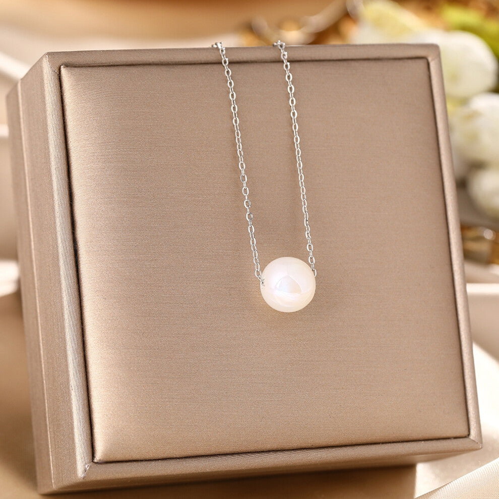 (I) A full-body titanium steel necklace, a fashionable and personalized 18K gold electroplated collarbone chain accessory for women