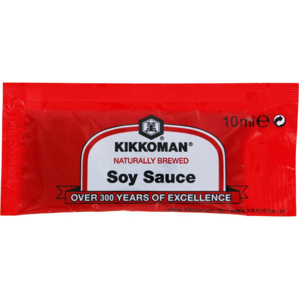 Kikkoman Soy Sauce Sachets 10 ml (Pack of 1, Total 400 Sachets)
