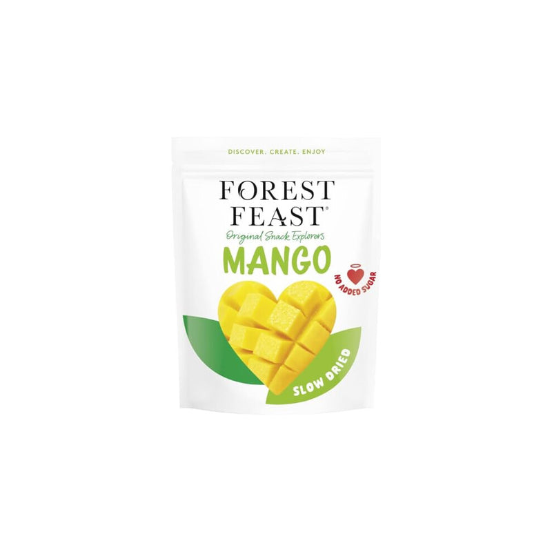 FOREST FEAST Exotic Dried Natural Mango 650g | Snack Size Pieces of Dried Fruit Mango with No Added Sugar & High in Fibre | Ready to Eat Snack, Vegan